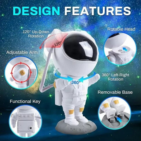 Proyector Astronauta Galaxia – Convierte tu Habitación en un Universo de Estrellas